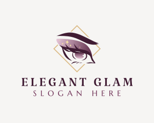 Glamorous - Elegant Beauty Eyelashes logo design