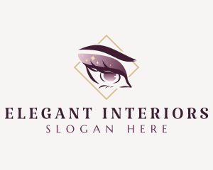 Elegant Beauty Eyelashes logo design