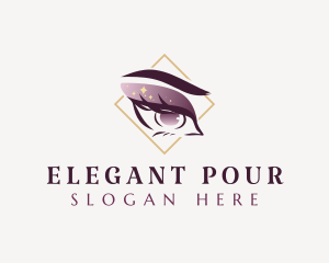 Elegant Beauty Eyelashes logo design