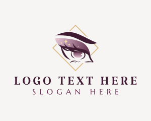Glam - Elegant Beauty Eyelashes logo design