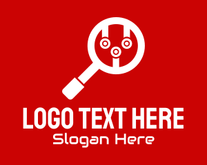 Digital Magnifying Glass  Logo