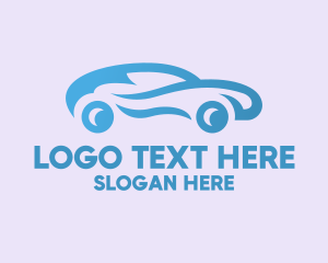 Automobile - Classy Blue Car logo design