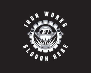 Iron - Metal Gear Welding logo design