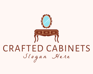 Cabinetry - Antique Dresser Mirror logo design