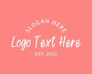 Beauty - Curve Handwritten Wordmark logo design