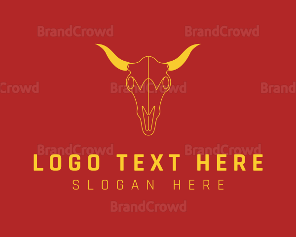 Bull Bovine Animal Logo