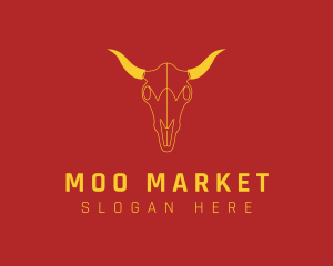 Bull Bovine Animal logo design