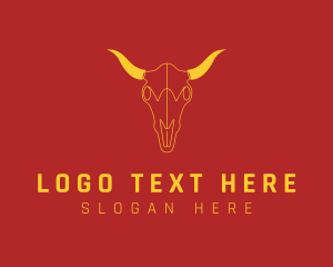 Bull Bovine Animal Logo