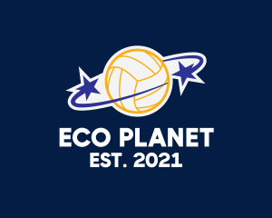 Star Volleybal Planet  logo design