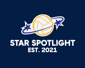 Star Volleybal Planet  logo design