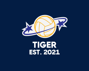 Orbit - Star Volleybal Planet logo design