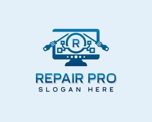 Digital Computer Repair logo design