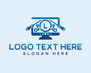 Digital Computer Repair logo design