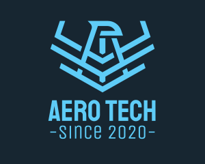 Aviation Blue Falcon logo design