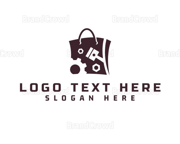 Auto Parts Shopping Bag Logo