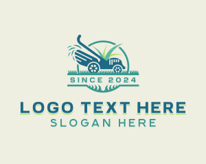 Lawn - Gardening Lawn Mower logo design