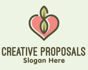 Proposal - Nature Leaf Heart logo design