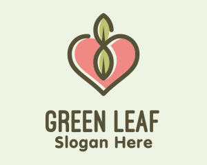 Leaf - Nature Leaf Heart logo design