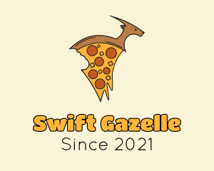 Gazelle Pizza Restaurant  logo design