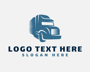 Vintage - Moving Truck Vehicle logo design