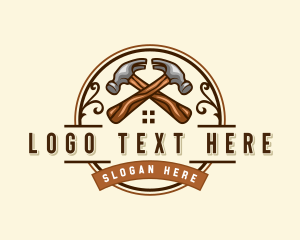 Refurbish - Hammer Construction Renovation logo design