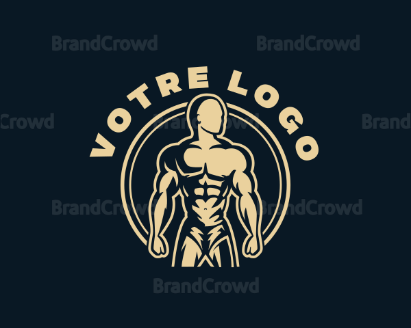 Gym Muscle Workout Logo