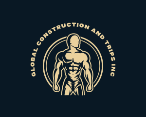Gym Muscle Workout Logo