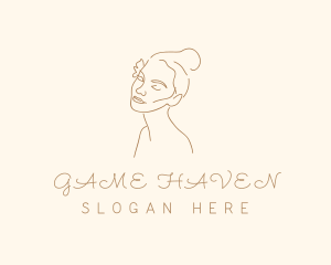 Minimalist Woman Cosmetic Logo