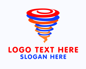 Swirl - Colorful Tornado Spiral logo design