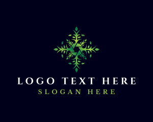 Leaf - Organic Lens Leaf logo design