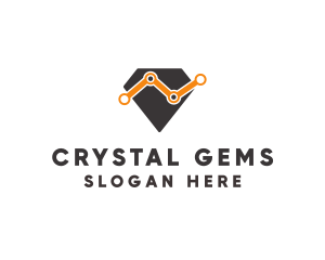 Diamond Gem Statistics logo design