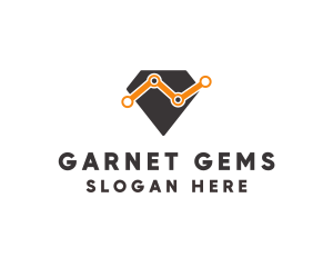 Diamond Gem Statistics logo design