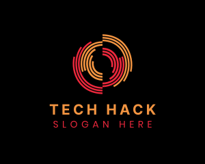 Digital Tech Radar logo design