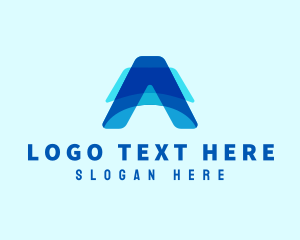 Tech - Finance Tech Letter A logo design