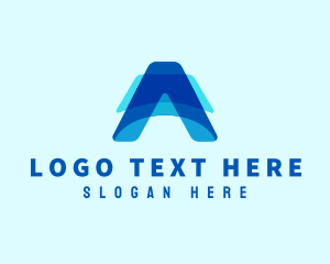 Financial - Finance Tech Letter A logo design