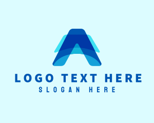 App - Finance Tech Letter A logo design