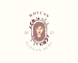 Hairstyle - Nature Floral Woman Spa logo design