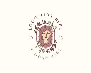 Nature Floral Woman Spa Logo