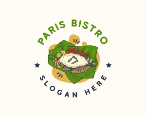 Filipino Banana Leaf Cuisine logo design