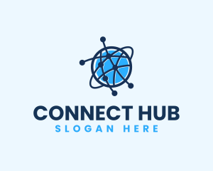 Global Communication Network logo design