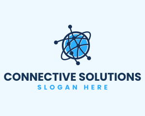 Communication - Global Communication Network logo design