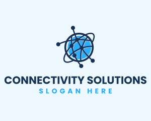 Communication - Global Communication Network logo design
