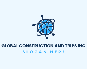 Global Communication Network logo design