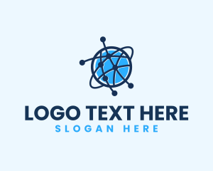 Global Communication Network logo design