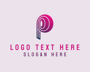 Letter P - Podcast Media Music Radio logo design