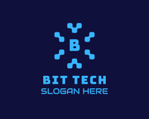 Pixel Tech Software App logo design