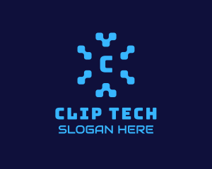 Pixel Tech Software App logo design