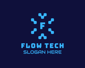 Pixel Tech Software App logo design