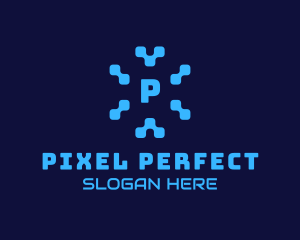 Pixel Tech Software App logo design