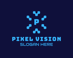 Pixel Tech Software App logo design